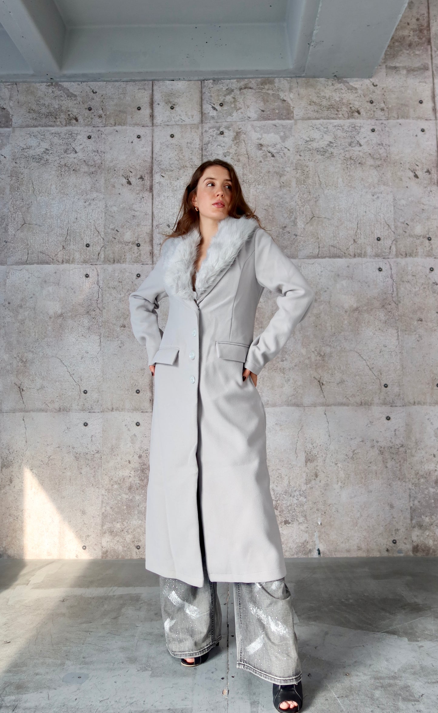 Moonlit Grey Coat