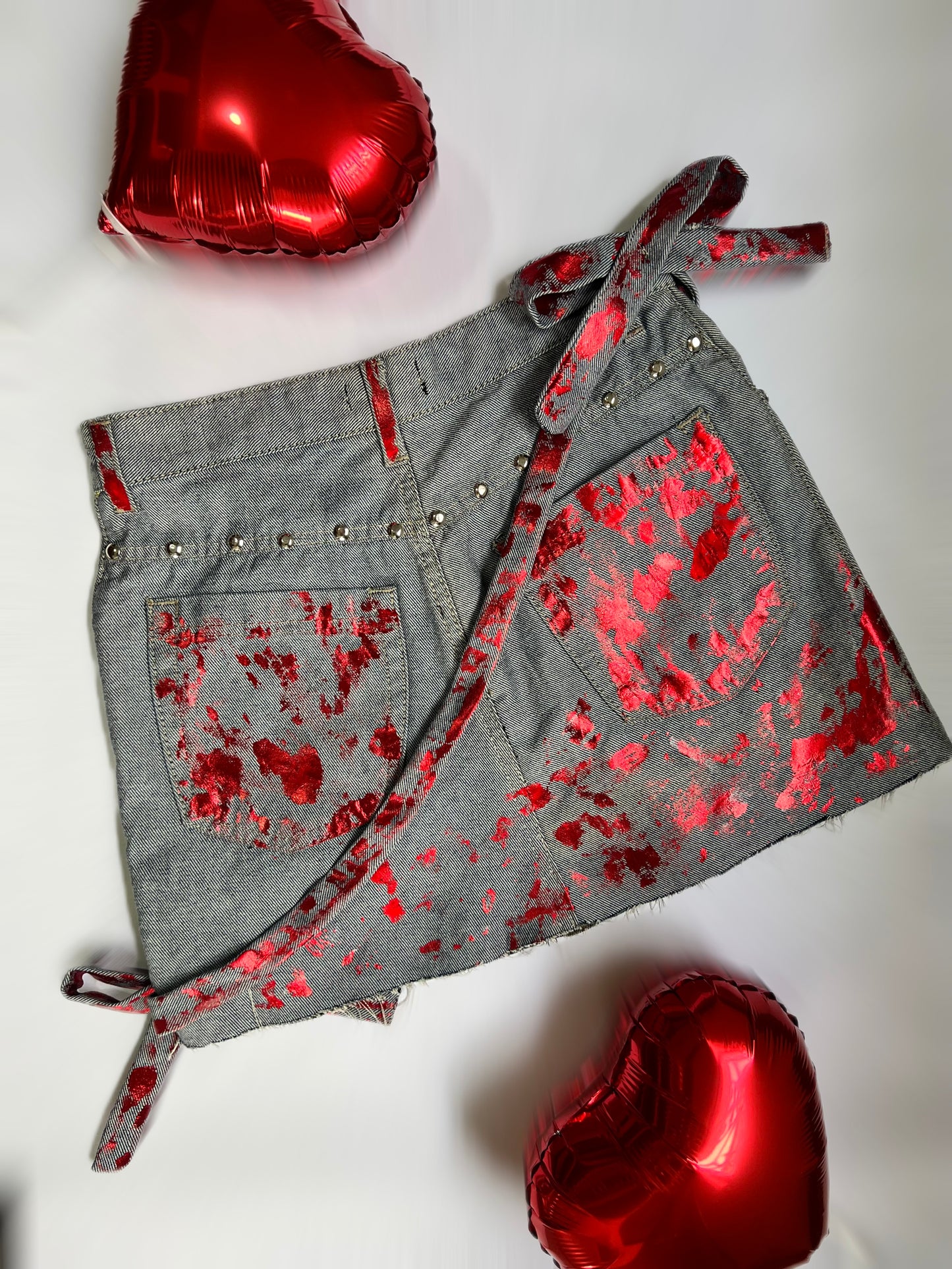 KATE ALL RED MINI-SKIRT