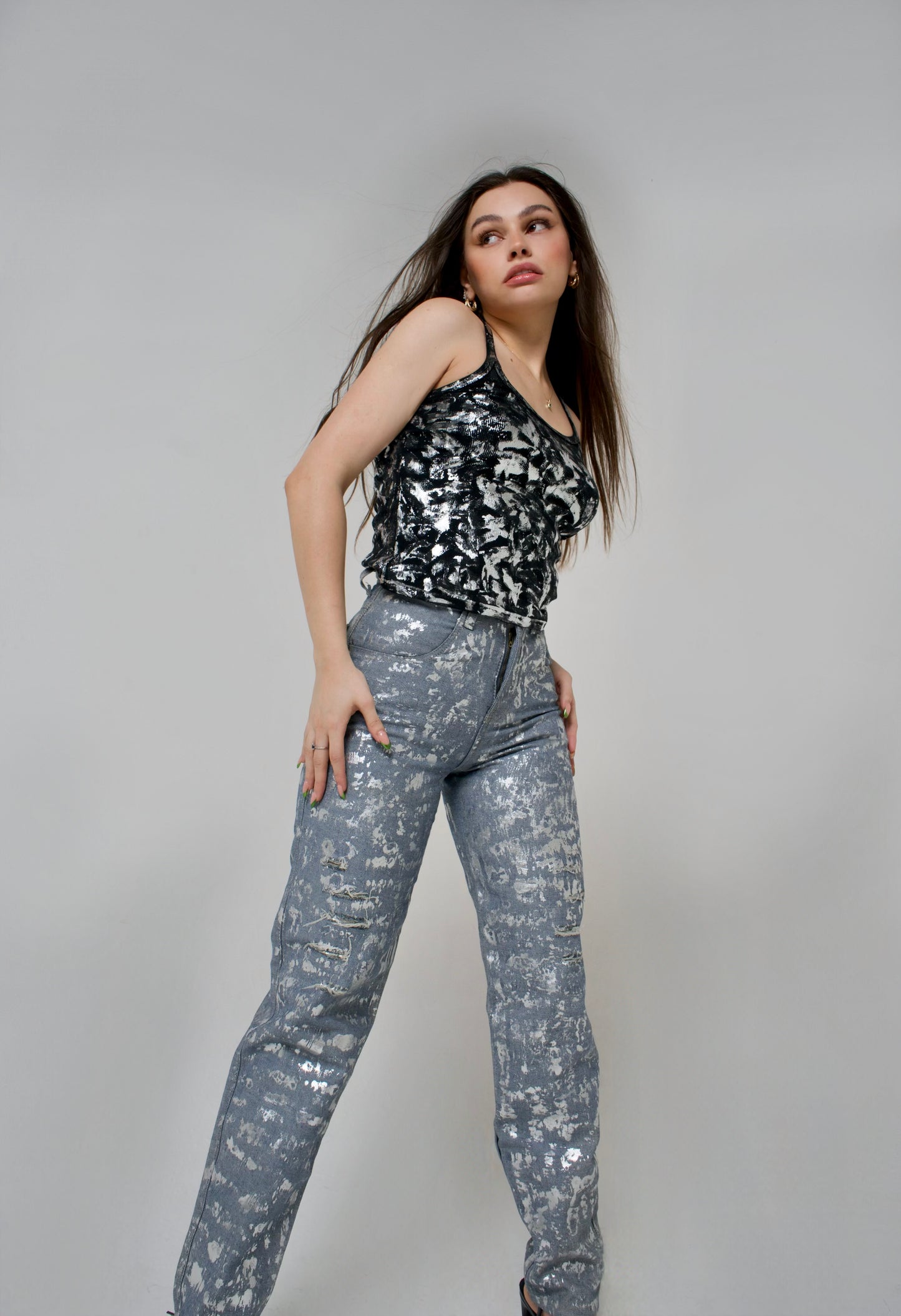 ROCKET SILVER JEANS